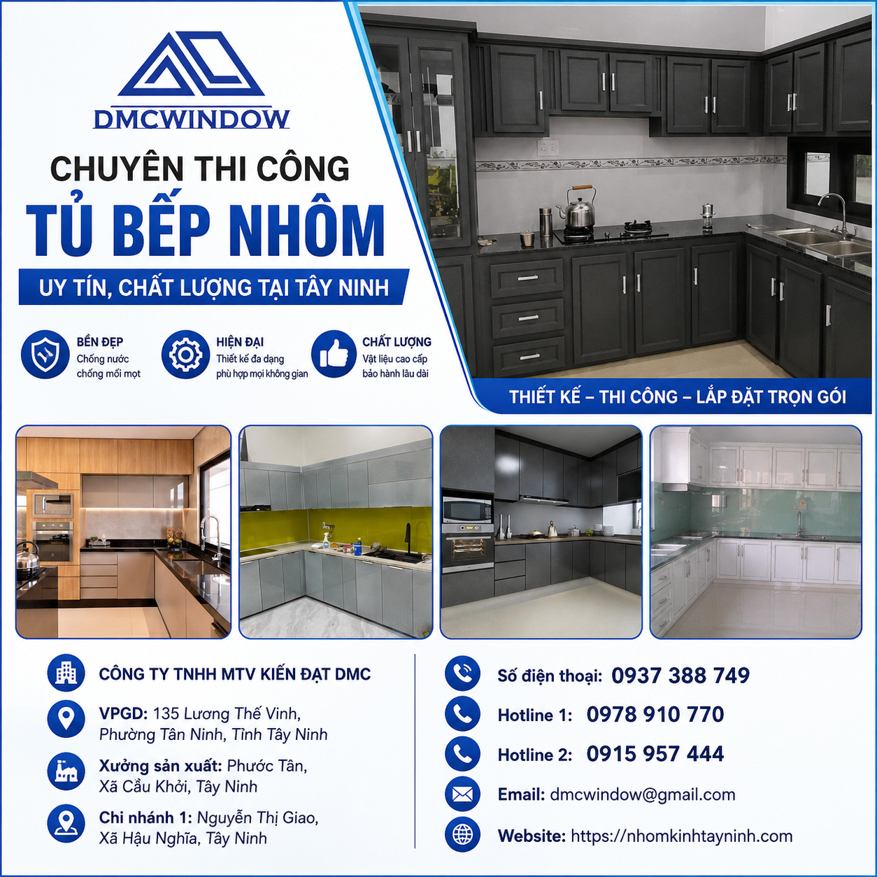 Thi Công Tủ Bếp Nhôm Uy Tín, Chất Lượng Tại Tây Ninh